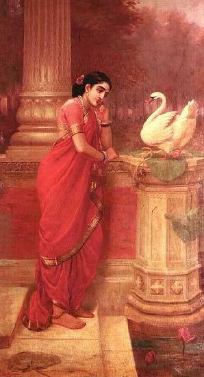 Raja Ravi Varma Hamsa Damayanti Germany oil painting art